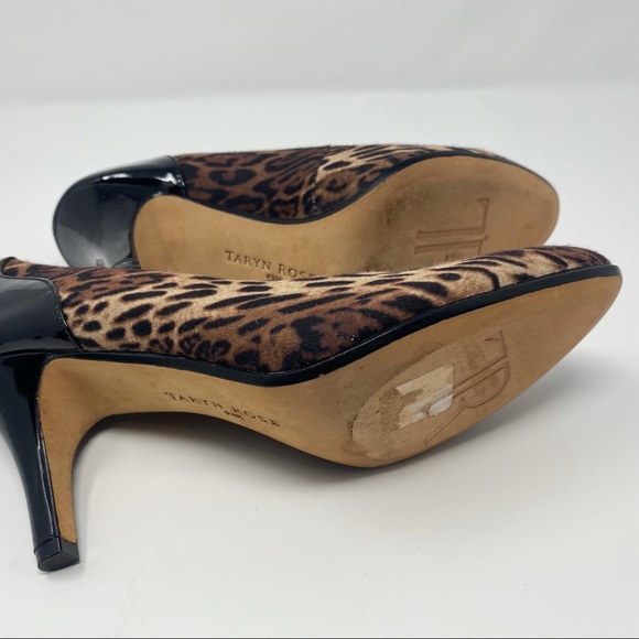 Taryn Rose Teaneck Leopard Print Pump Brown Multi - Picture 8 of 13